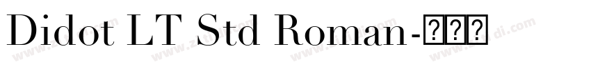 Didot LT Std Roman字体转换